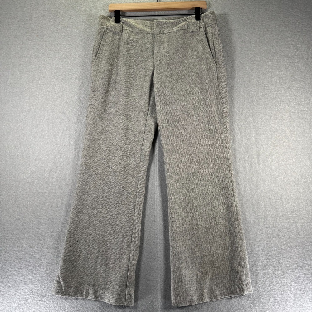 Vintage Banana Republic Martin Pants Womens 8 Gray Wide Leg Wool Career Wear